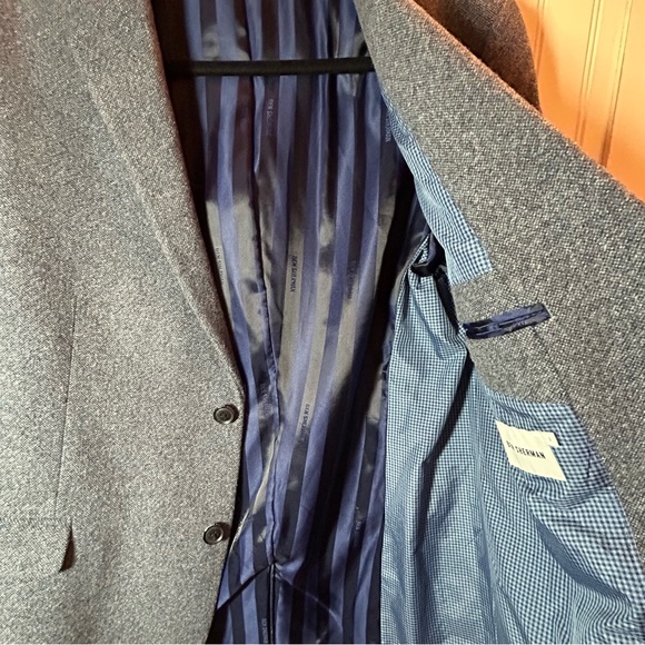 Ben Sherman Blue Tweed Blazer Sz L EUC - Picture 4 of 10